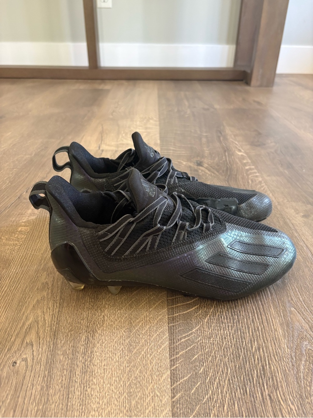 adidas Black Iridescent Football Cleats